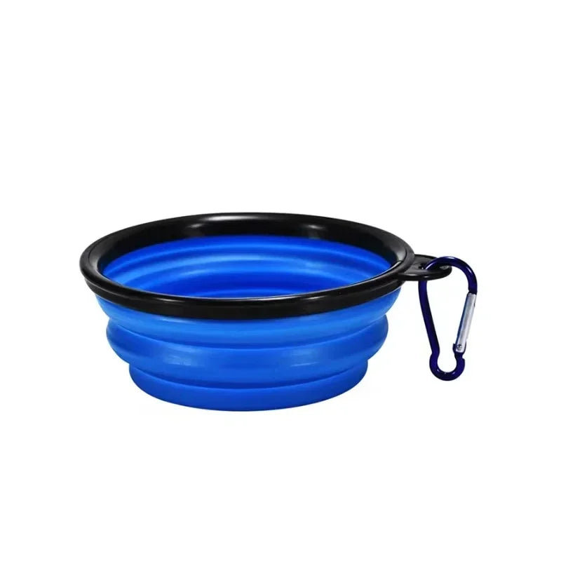 Portable Pet Travel Bowl – 350mL Collapsible Dog & Cat Feeding Cup