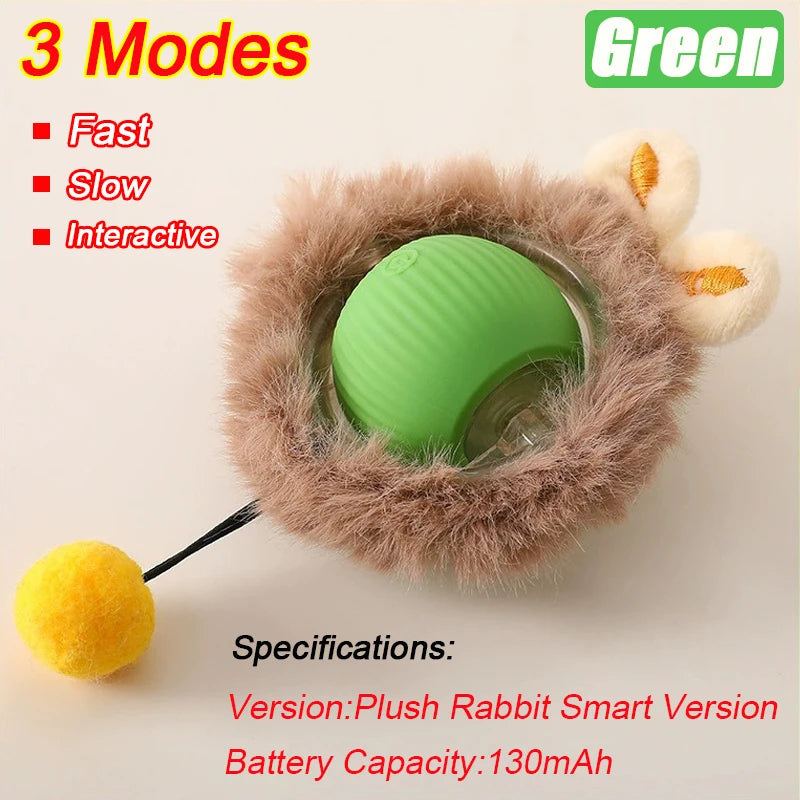 Rechargeable Cat Ball Toy – Automatic Rolling Interactive Pet Training Toy