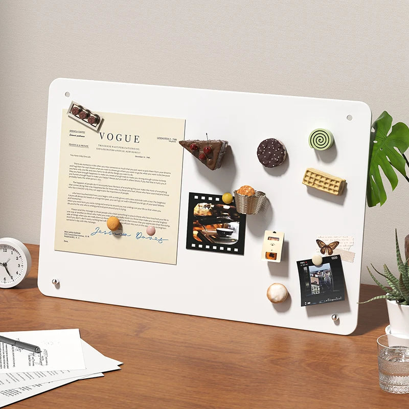 Magnetic Desktop Whiteboard – Large Standing Blackboard Sign for Coffee Shop