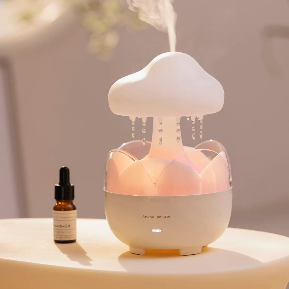 Mushroom Humidifier & Aroma Diffuser with LED Light