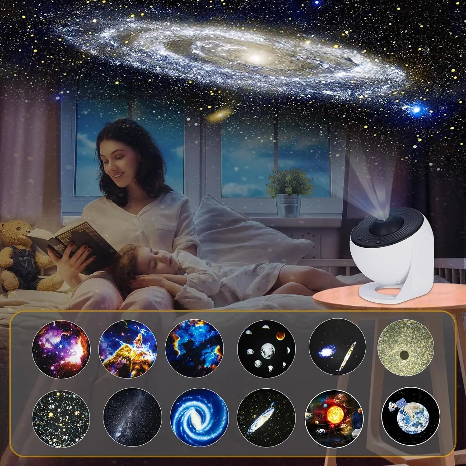 Star Projector Night Light – Galaxy Lamp for Room Decor