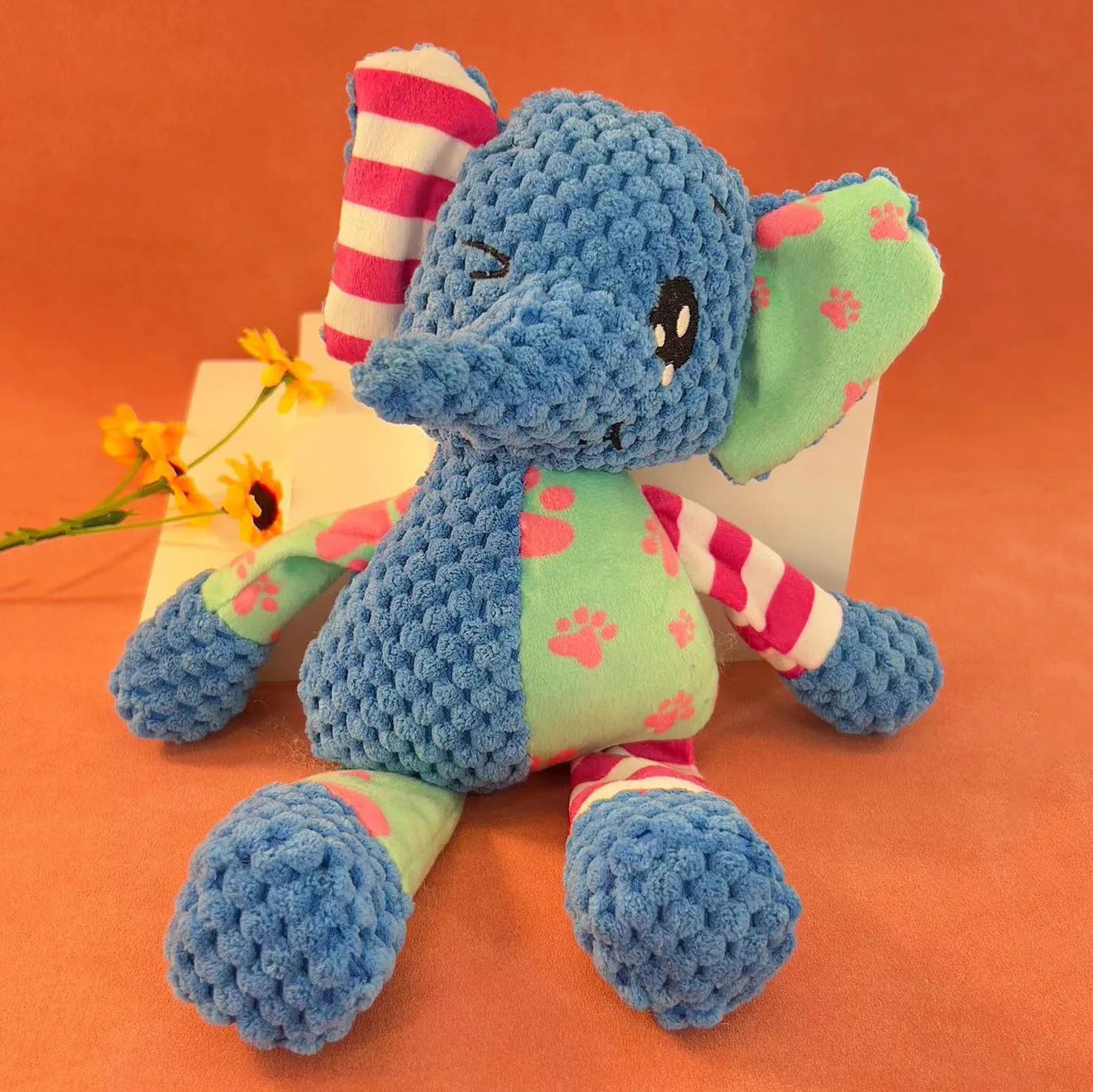 Interactive Dog Plush Toy – Bite Resistant, Teeth Cleaning & Squeaky Pet Toy
