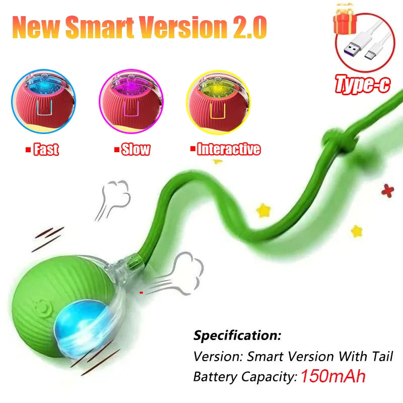 Rechargeable Cat Ball Toy – Automatic Rolling Interactive Pet Training Toy