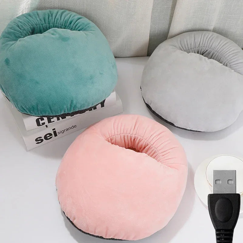 Electric Foot Warmer – Soft Velvet Washable Heating Pad