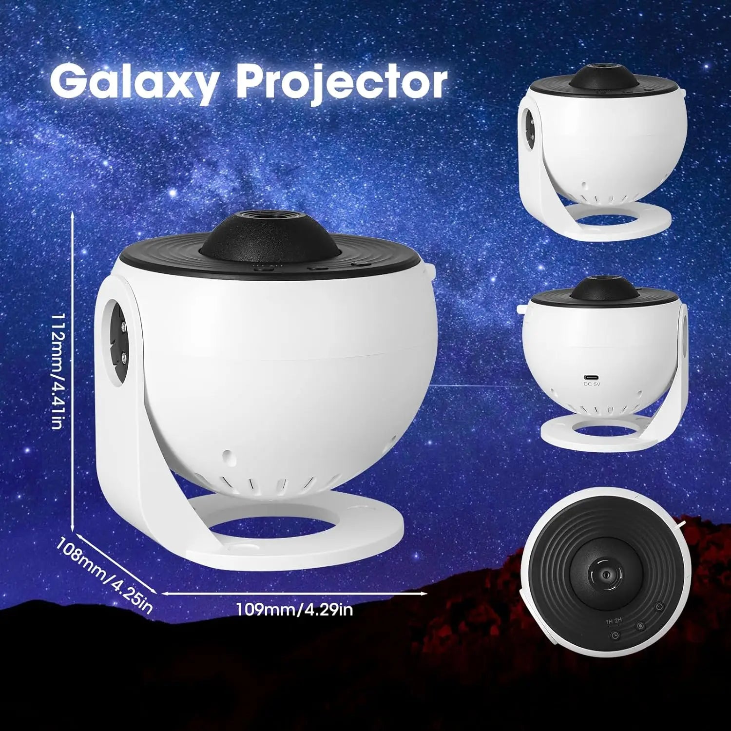 Star Projector Night Light – Galaxy Lamp for Room Decor