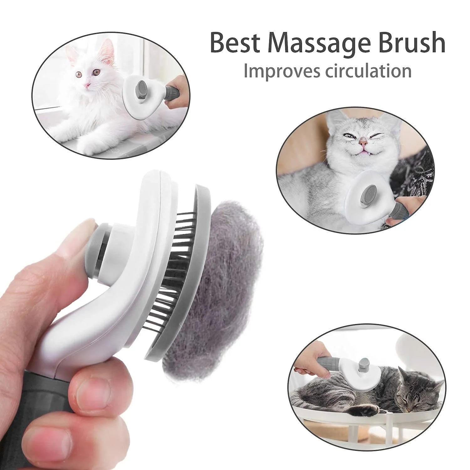 Dog & Cat Brush – Hair Remover, Dematting & Grooming Tool