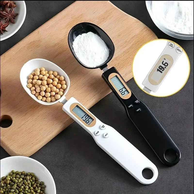 Digital Kitchen Spoon Scale – LCD Food Weighing Tool 0.1-500g