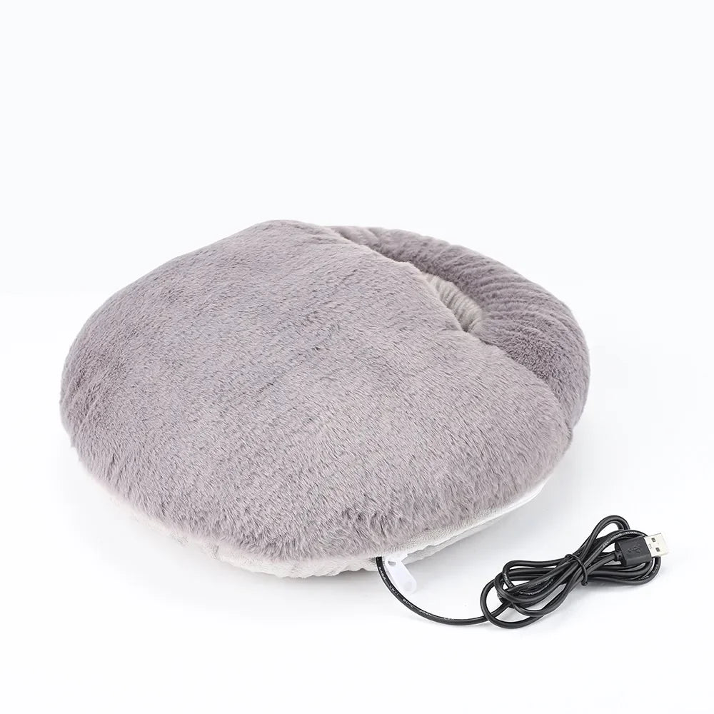 Electric Foot Warmer – Soft Velvet Washable Heating Pad