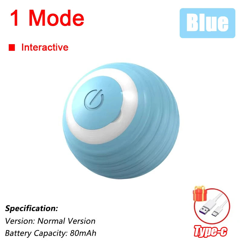 Rechargeable Cat Ball Toy – Automatic Rolling Interactive Pet Training Toy